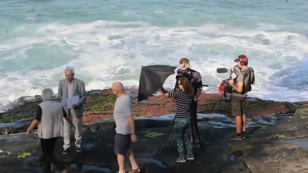 Set de Filmagem do Document&aacute;rio da Vida e Obra de Hans Broos - Florian&oacute;polis SC 2019
