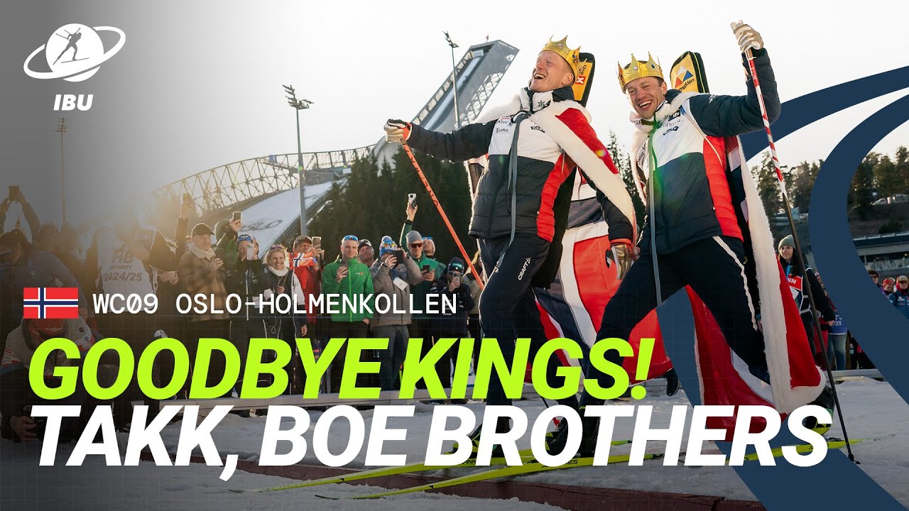 Boe Brothers Receive a Stadium Farewell after ending their Biathlon Careers in Oslo Holmenkollen