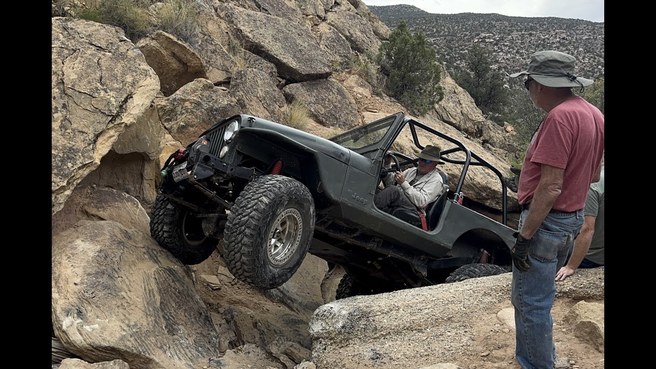 Vintage 4 Wheel Drive Rigs from the 40's and 50's take on Moab's Coyote Canyon.