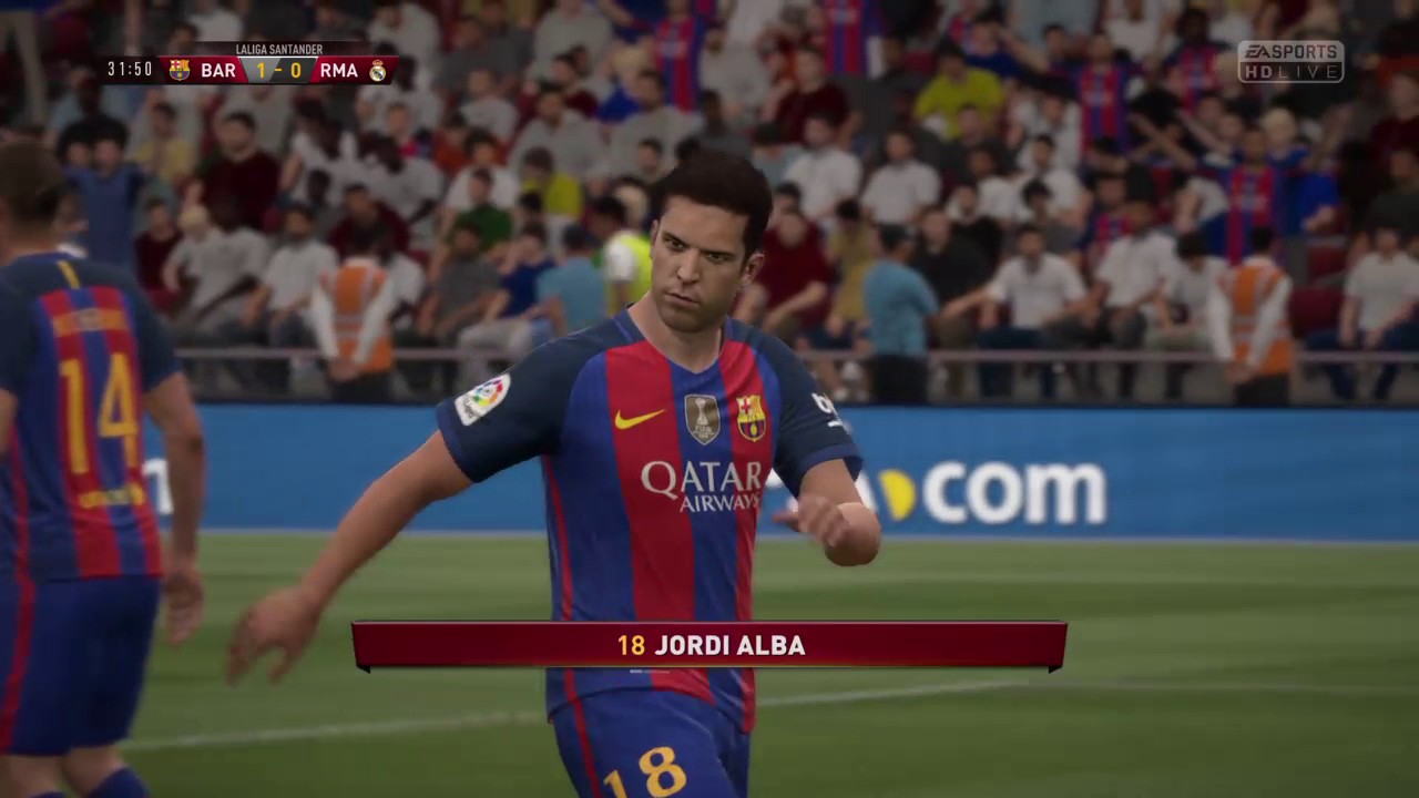 FIFA 17 Legendary Gameplay Fc Barcelona Vs Real Madrid