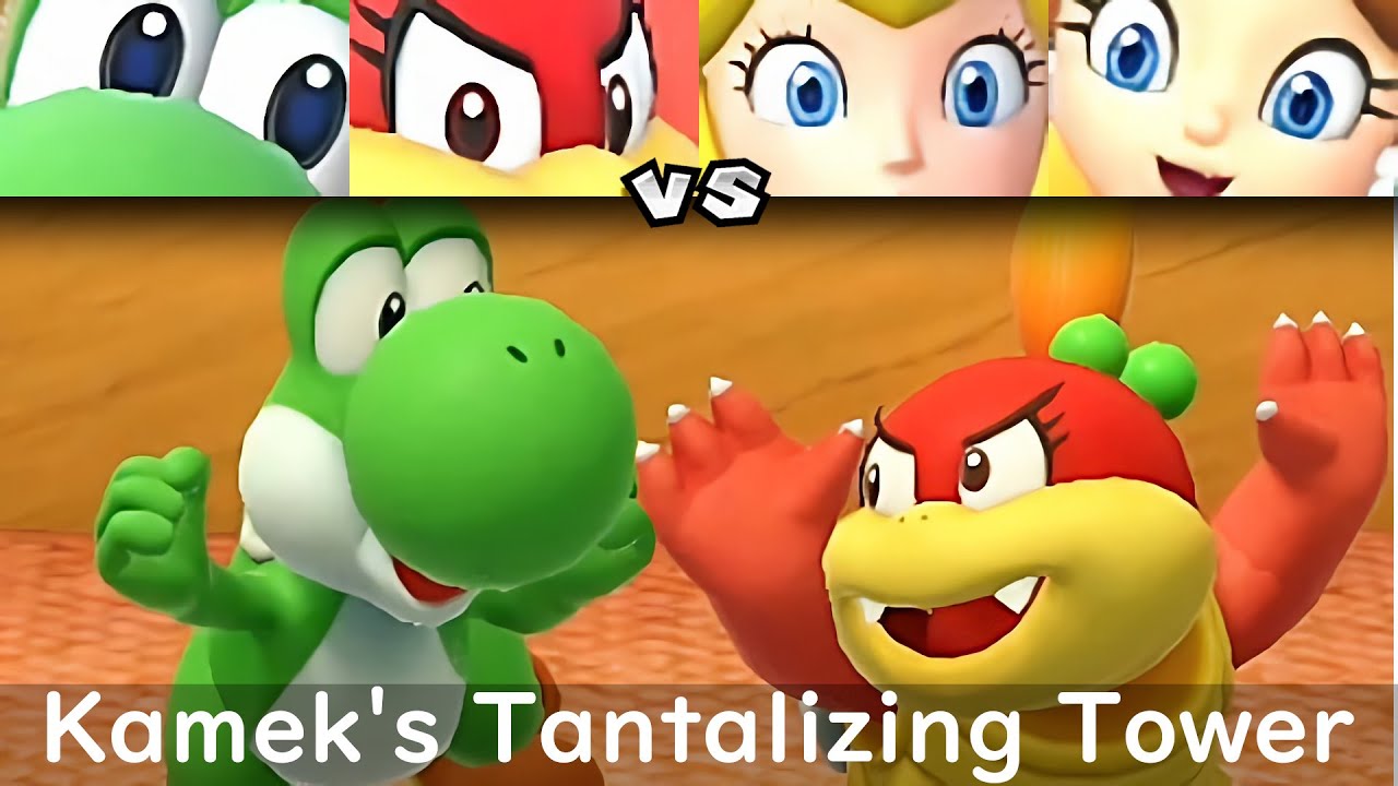 Super Mario Party Yoshi and Pom Pom vs Peach and Daisy #87