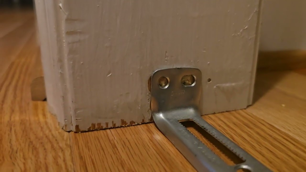 7/22/25 - filling holes for bifold door brackets so I can redrill holes