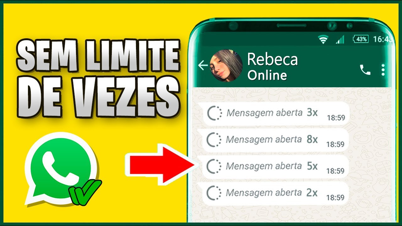 Como Rever Foto de Visualização Única no WhatsApp QUANTAS VEZES QUISER! 😱