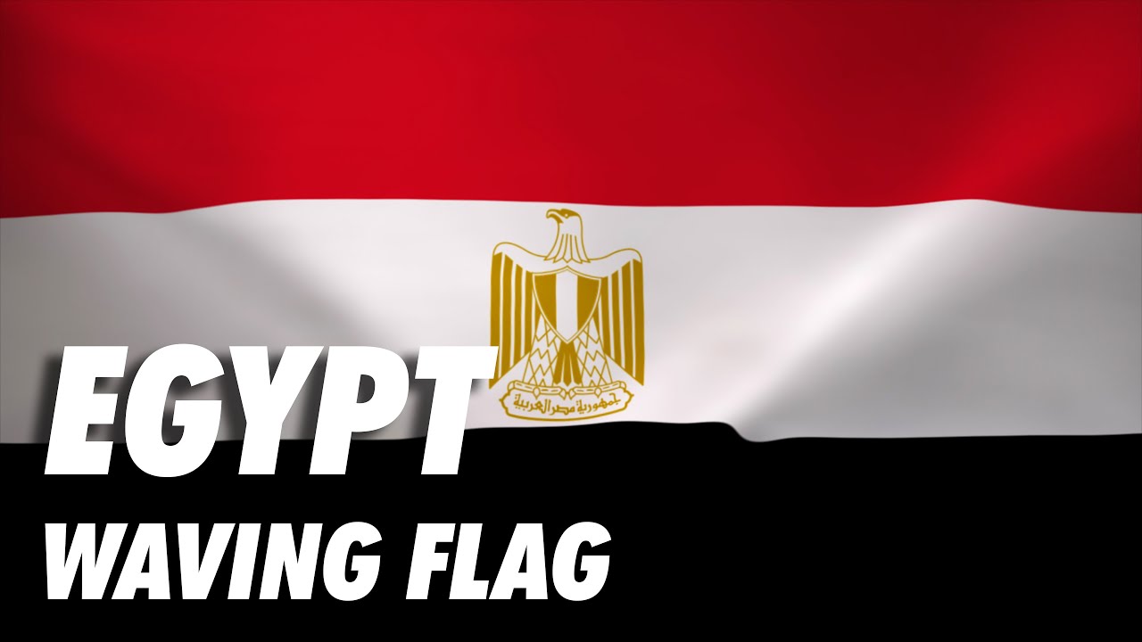 Egypt Waving Flag Animation 4K Moving Wallpaper Background