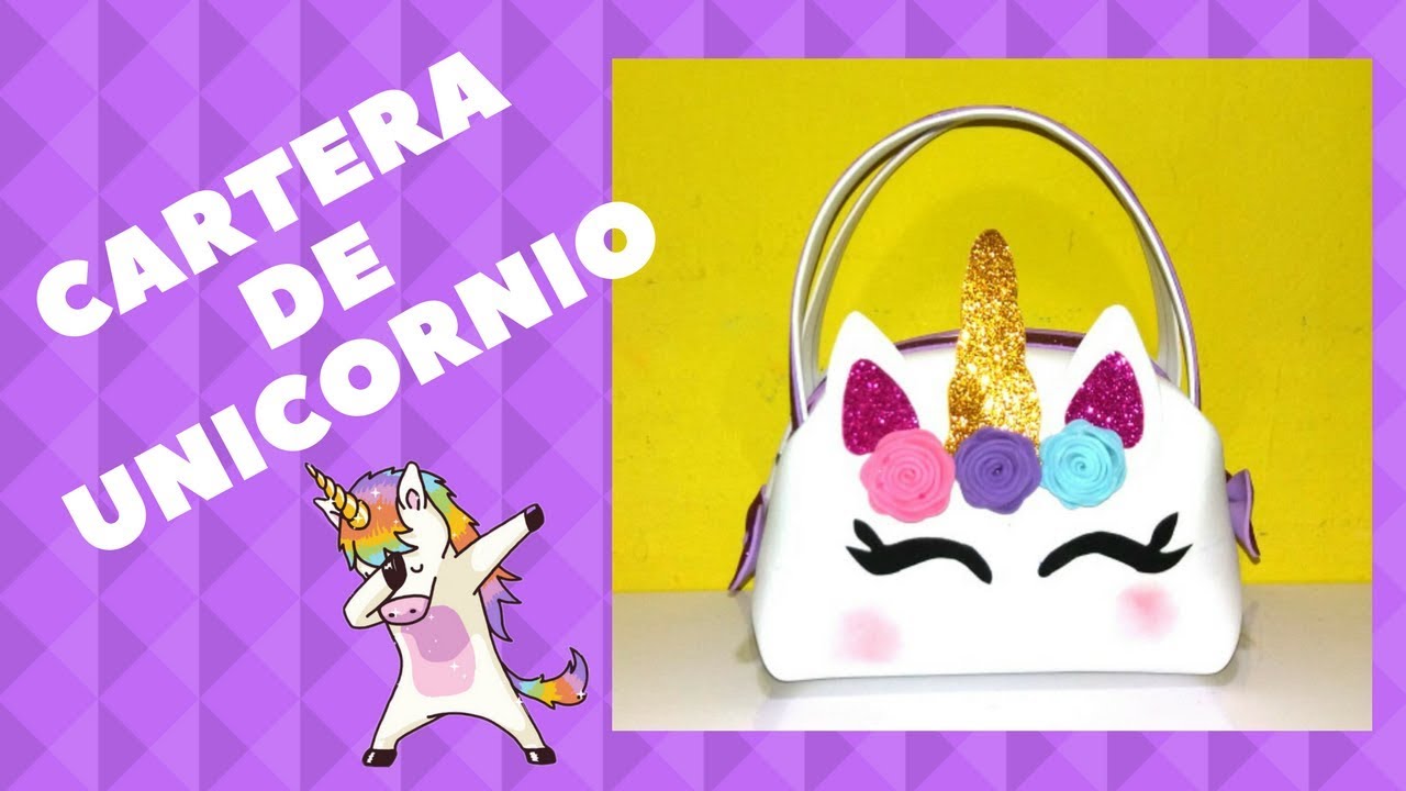 CARTERA DE UNICORNIO CON FOAMI-UNICORN FOAM PURSE