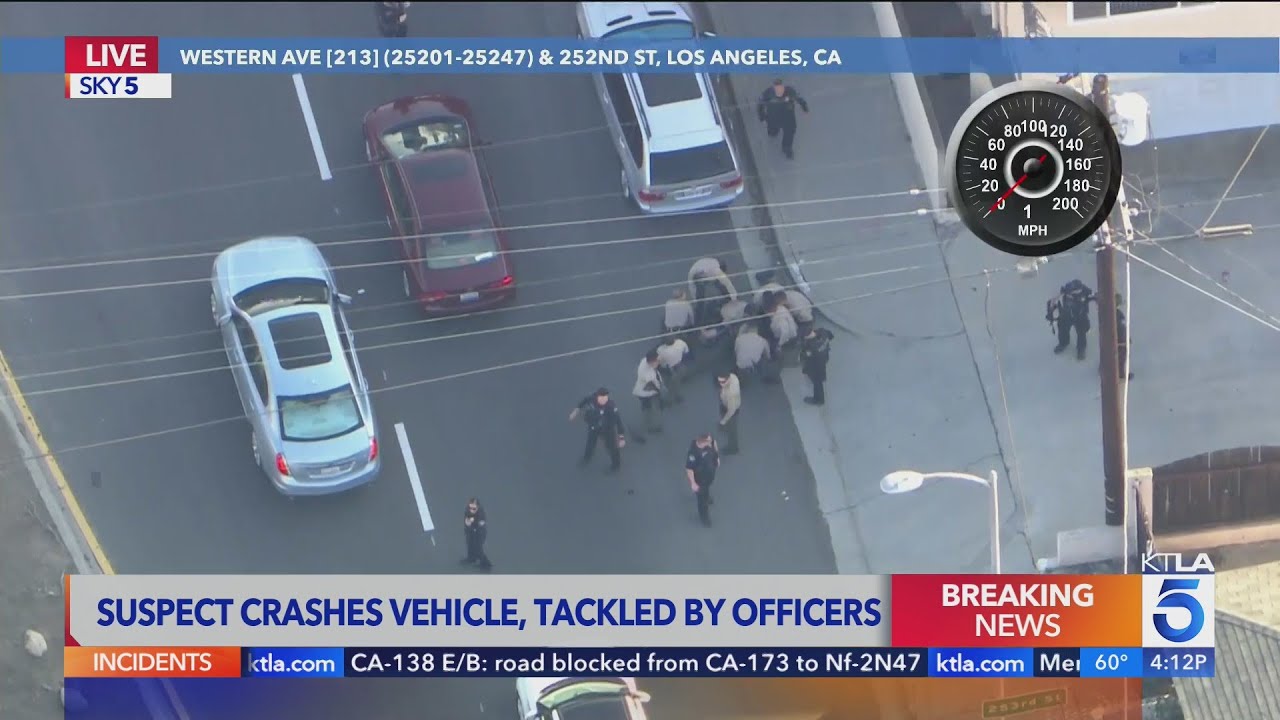 Carjacking suspect captured following wild high-speed chase in Los Angeles