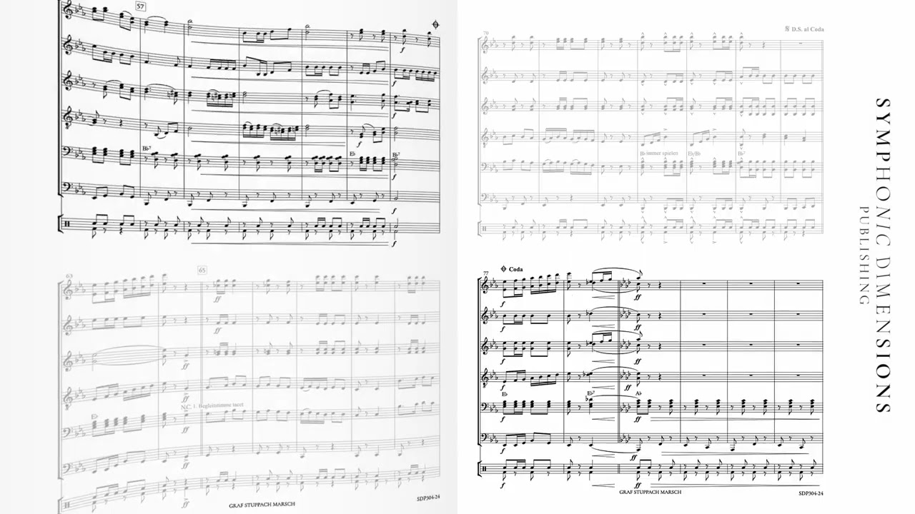 SDP304-24 GRAF STUPPACH MARSCH (Trad. Blasmusik) - Reinhart Schubert