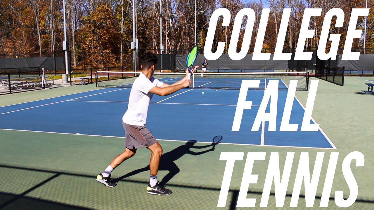 Intense College Tennis Practice: Fall training 2020