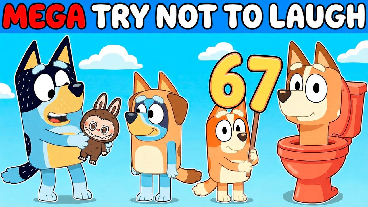 BLUEY YTP MEGA TRY NOT TO LAUGH