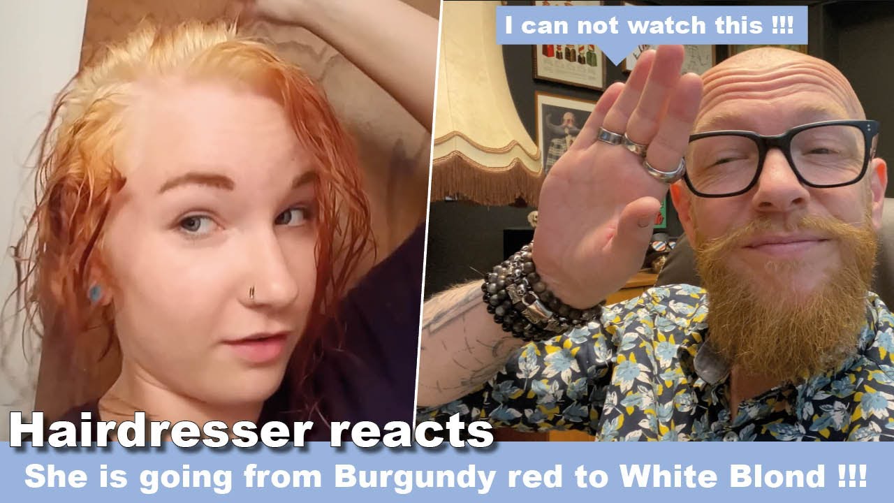 From Burgundy Red to White Hair?! Hairdresser Reacts to Epic Hair Fails!