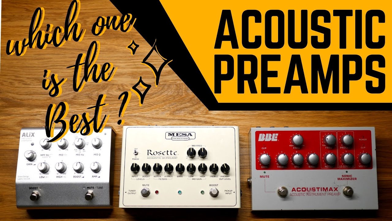 Mesa Boogie Rosette vs. Grace Design Alix vs. BBE Acoustimax - Soundcomparison - Acoustic Preamps
