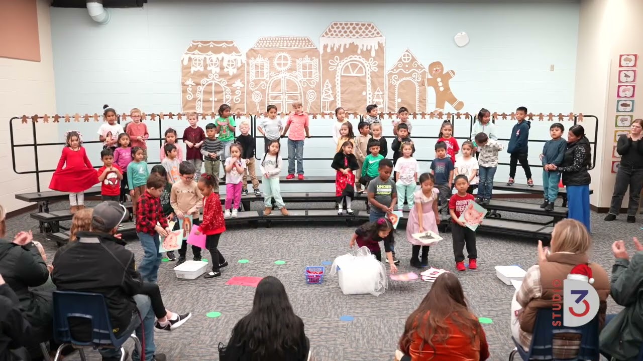 Mrs. Bell's and Mrs. Wendland's Kindergarten Class Performing 