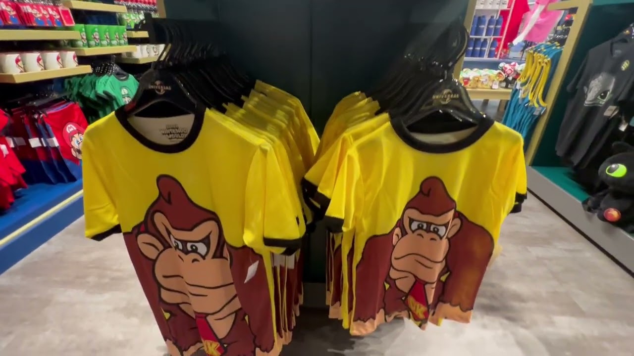 Universal EPIC UNIVERSE Store (at Orlando International Airport MCO) with Donkey Kong merchandise