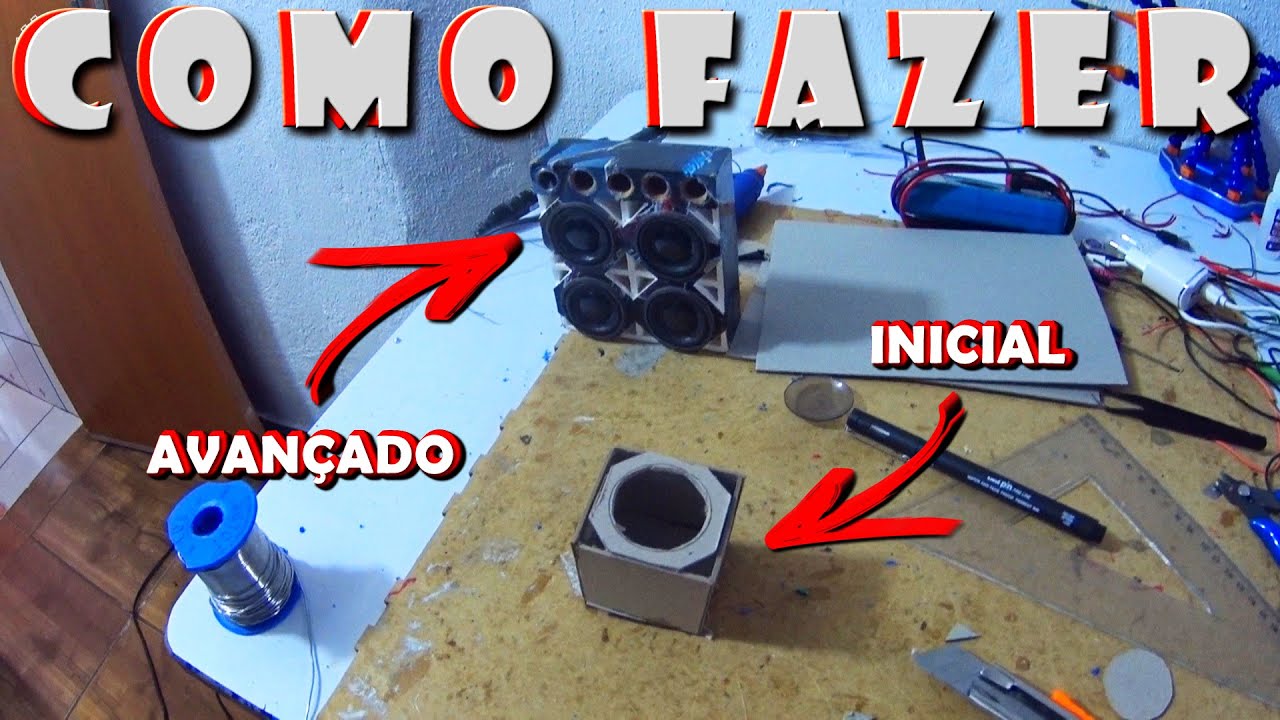COMO FAZER MINI PAREDÃO PROJETO CAIXA DE SOM