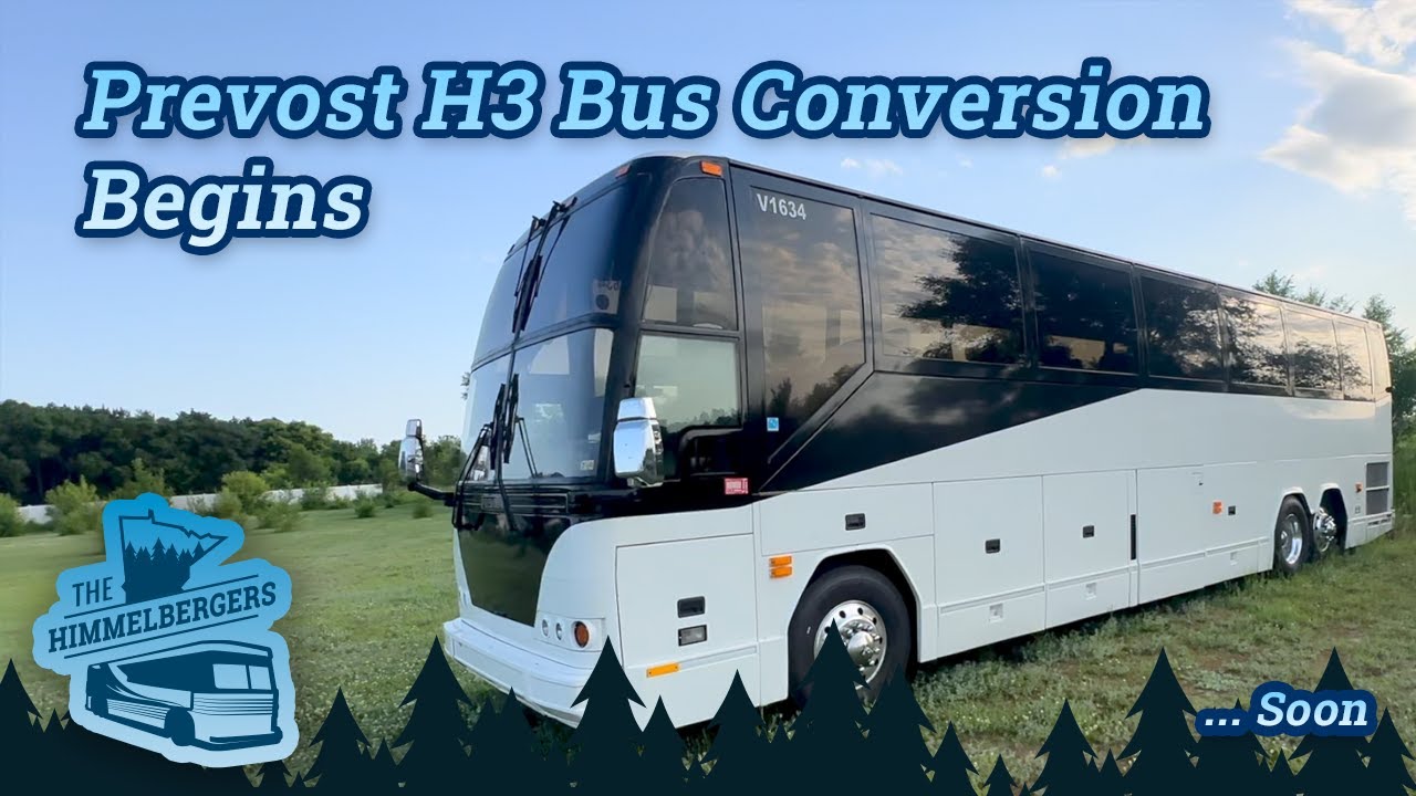 We Bought a New Bus! 1997 Prevost H3-41 Tour & Why We're Upgrading Our Bus Conversion