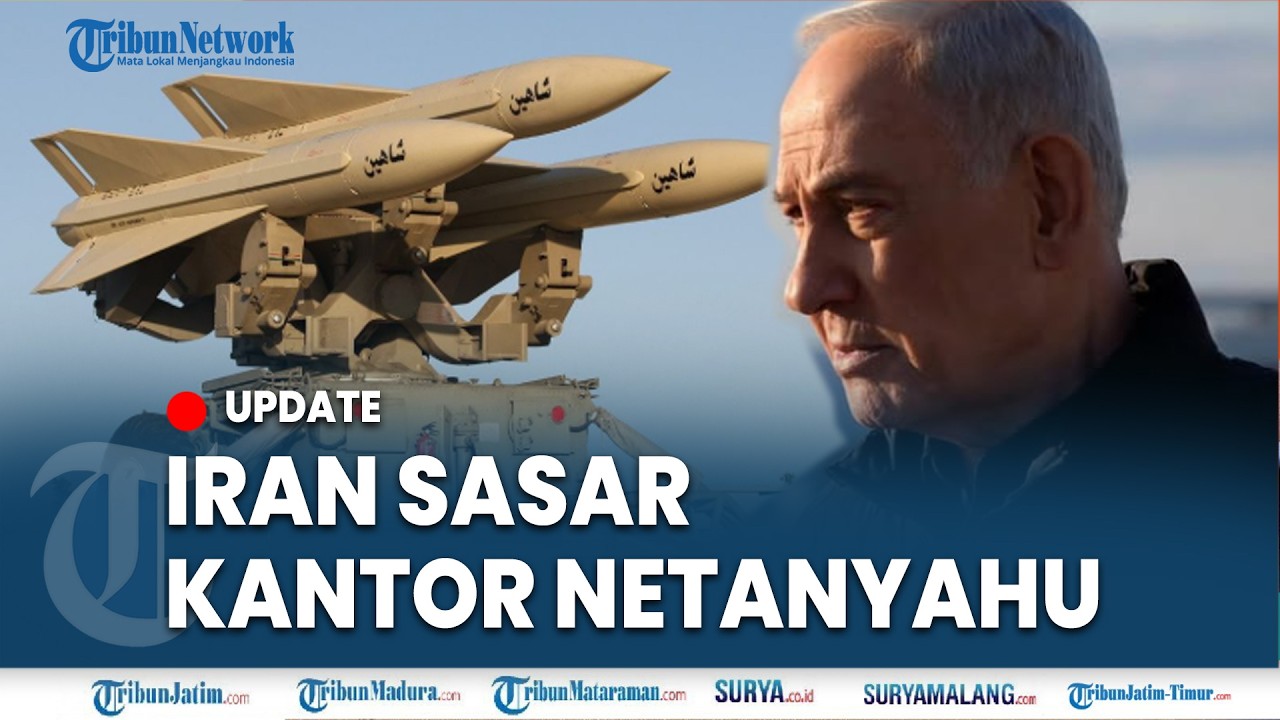 🔴 IRAN LAPORKAN RUDAL HANTAM KANTOR NETANYAHU dan Markas Besar AU IDF, Balas Kematian Khamenei