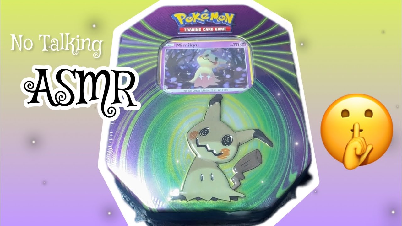 Pokémon Mimikyu Tin Opening (No Talking) ASMR