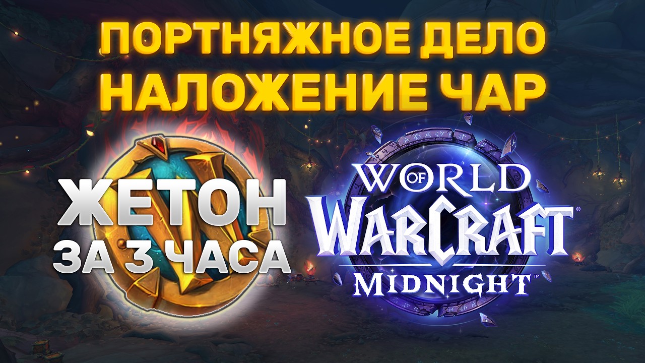 ГАЙД ПОРТНЯЖНОЕ ДЕЛО И НАЛОЖЕНИЕ ЧАР MIDNIGHT | ФАРМ ЖЕТОНА ЗА 3 ЧАСА | ФАРМ ЗОЛОТА