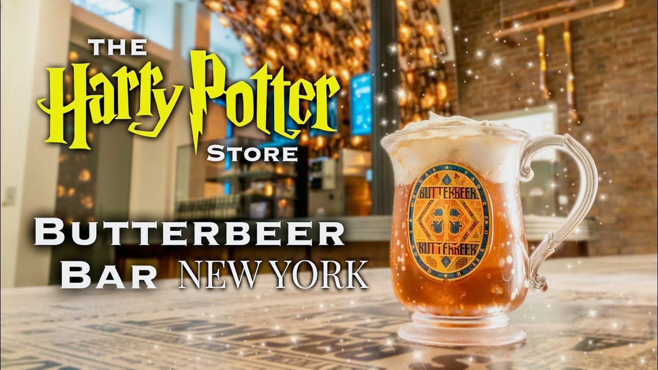 THE BUTTERBEER BAR! | Harry Potter Store New York