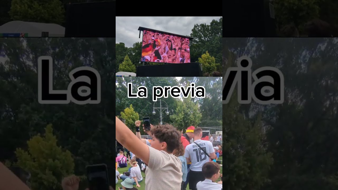 en la Fan zone #españa contra #alemania de la #Euro2024 en #brandenburgtor #shorts