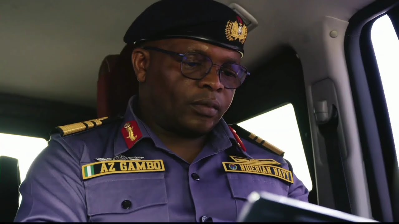 HOW NIGERIAN NAVY CHIEF OF NAVAL STAFF GOES TO OFFICE 