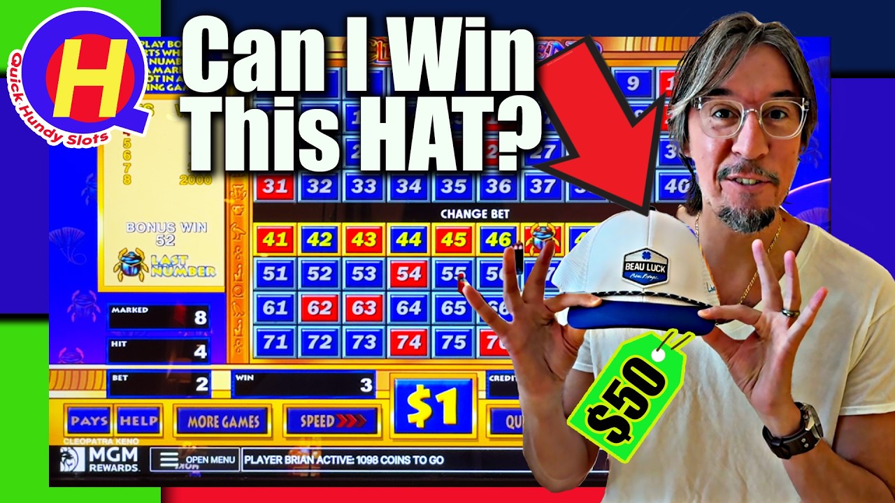 Can I Win This Hat on Cleopatra KENO? #courtesyofkeno