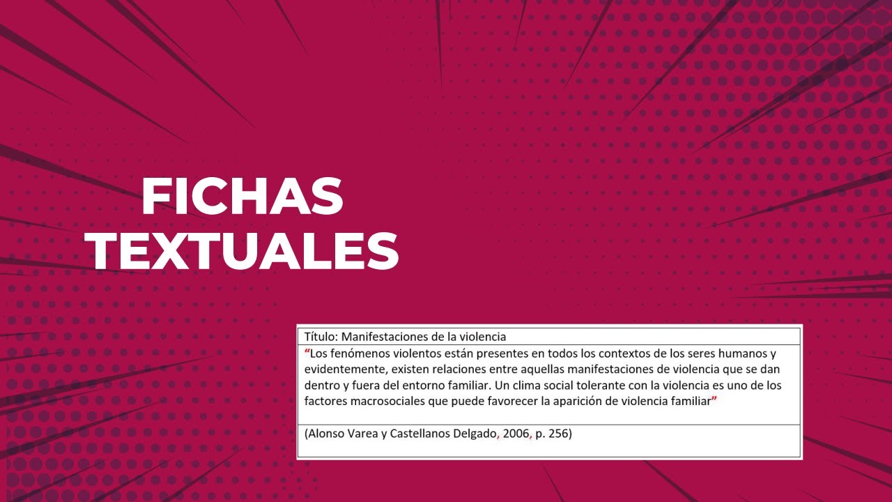 Fichas textuales