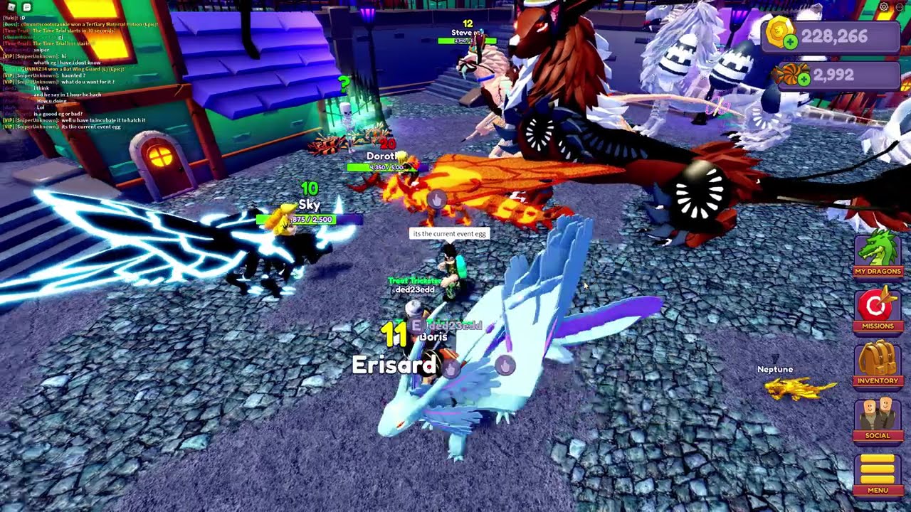 Aranga Ghost during Halloween in Roblox Dragon Adventures from 2021
