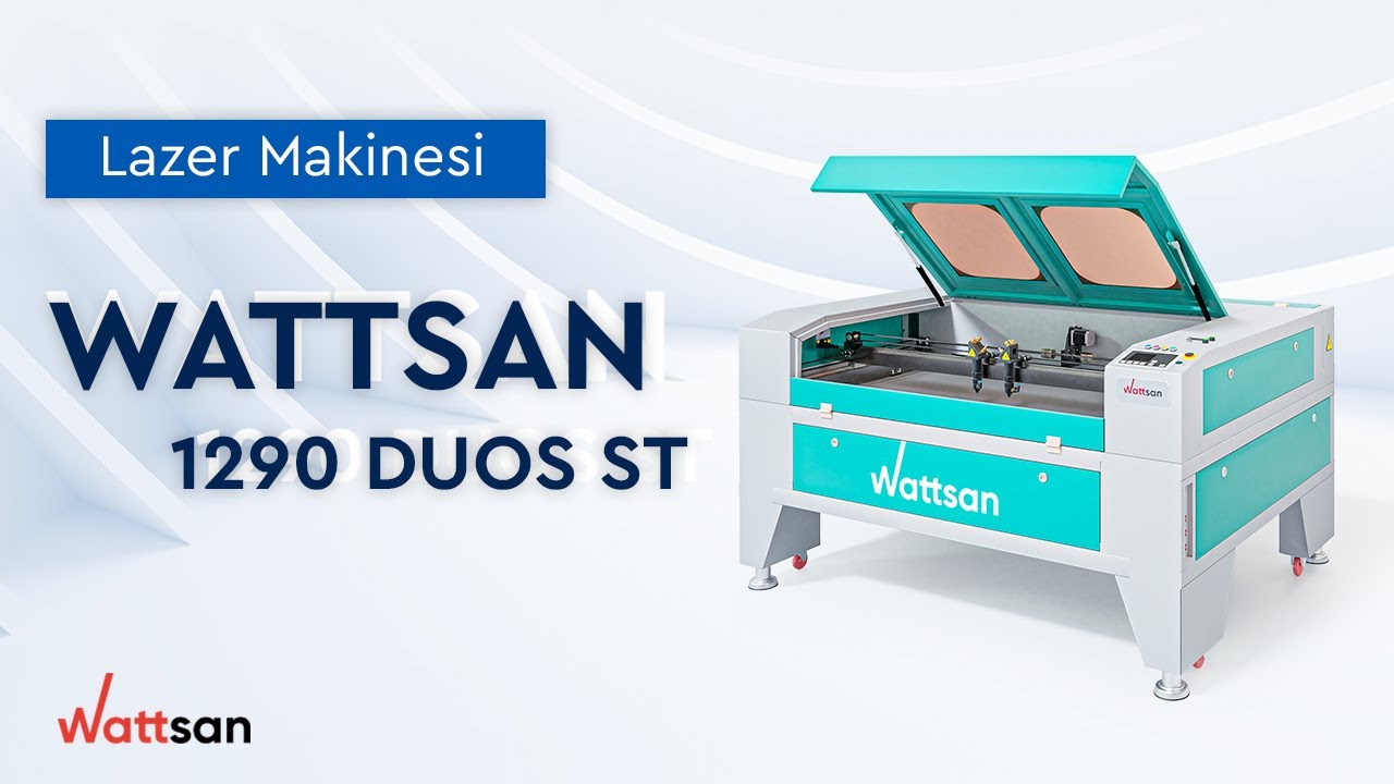 Çift Kafalı Co2 Lazer Gravür Makinesi / WATTSAN 1290 DUOS ST