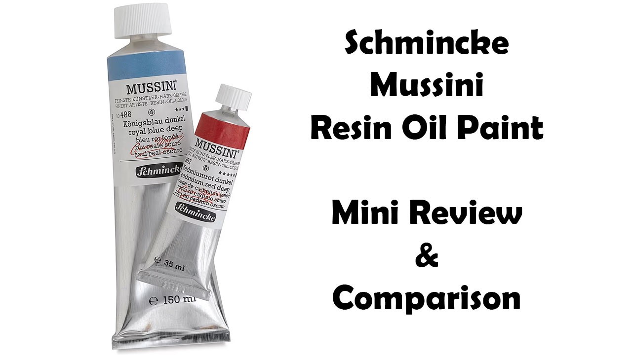 Масляная смоляная краска Schmincke Mussini &mdash; краткий обзор и сравнение.