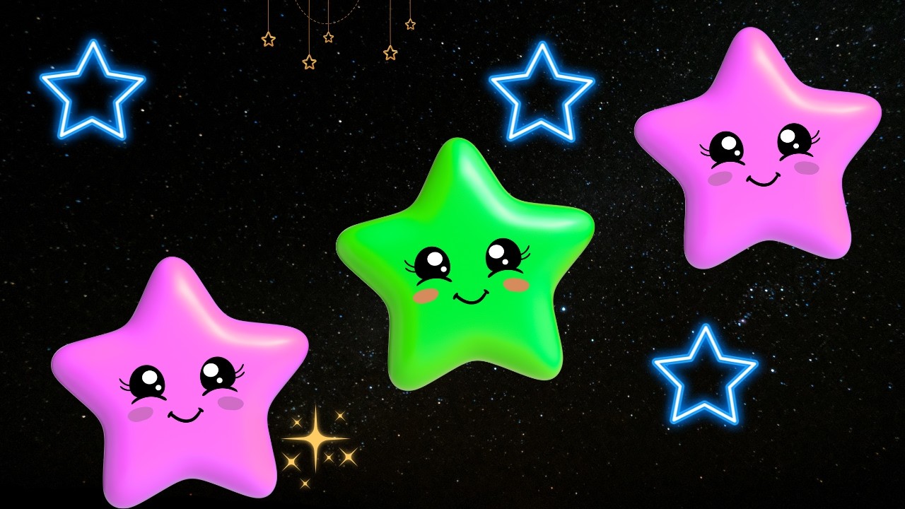 Twinkle Twinkle Little Star🌟Moonlight Dream Sing-Along/Gentle Calm & Bedtime Nursery Rhymes for Kids