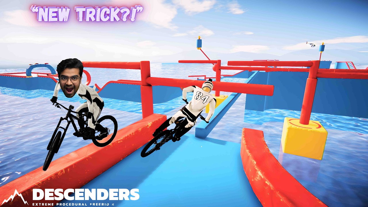 This Obstacle Course Forced Me to Learn a New Mountain Bike Trick 🚵‍♂️🔥|| DESCENDERS
