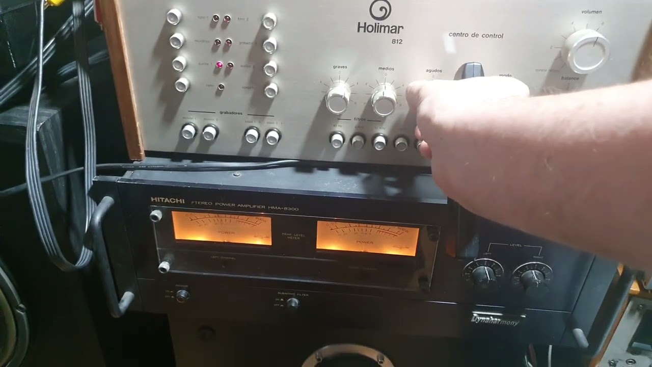 PRE HOLIMAR 412 VINTAGE HIEND , POWER HITACHI HMA 8300 TOP ! FISHER STE 1150 HIEND. MUSICA : SEAL