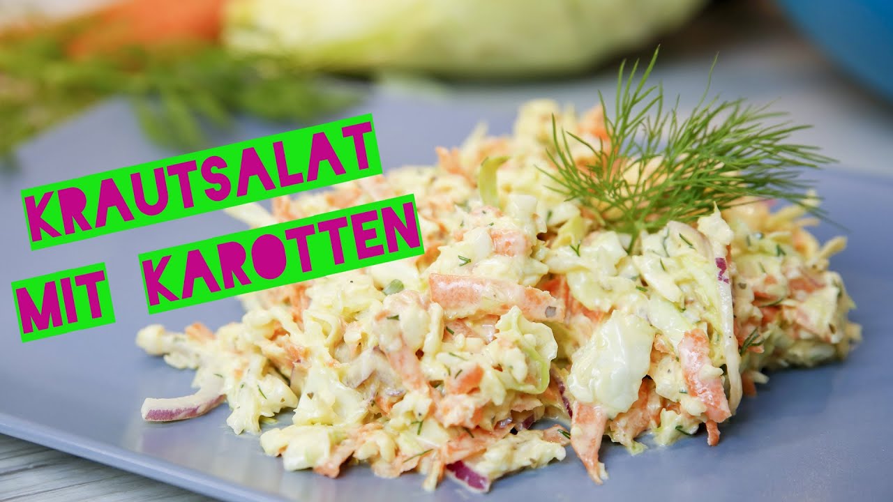 Saftiger Krautsalat aus Spitzkohl und Karotten