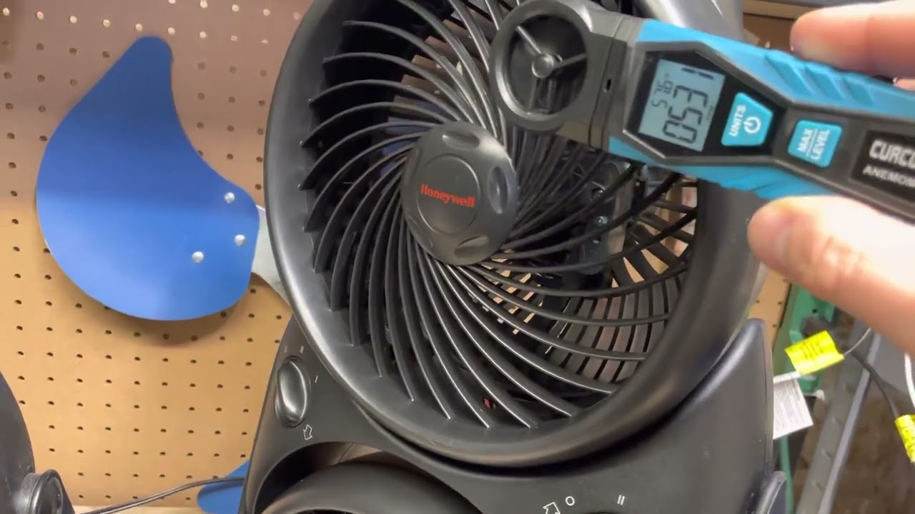 Honeywell fan comparison w/ a budget anemometer (HT-908 vs HT-9700)
