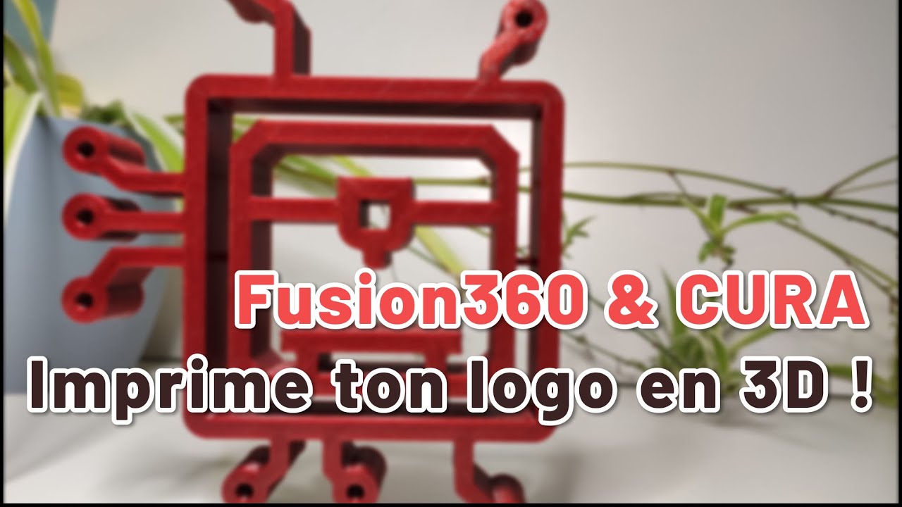 Dessine ton logo avec Fusion360 depuis un SVG et imprime le en 3D !