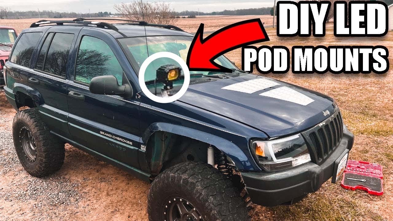 MAKE YOUR OWN LIGHT POD BRACKETS FOR $10!! JEEP WJ