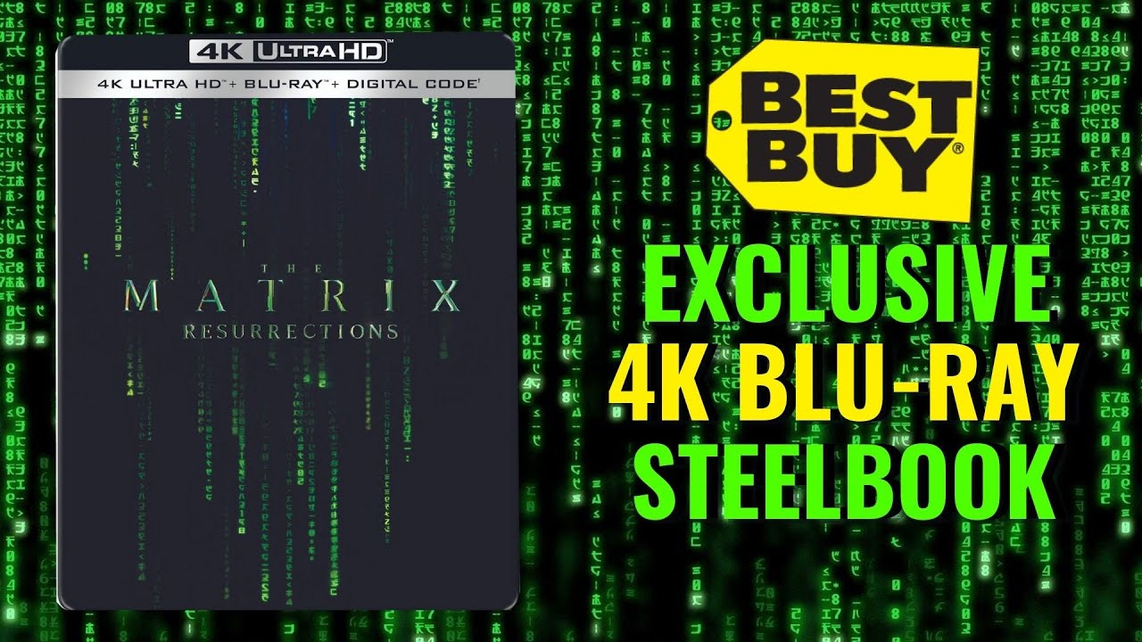 The Matrix Resurrections Best Buy Exclusive 4K Ultra HD Blu-ray Steelbook