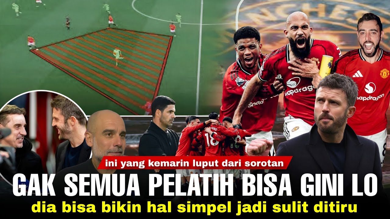 Taktik Diamond MU Sekarang Jadi Rujukan: Ini Langka. Gary Neville Temui Carrick 