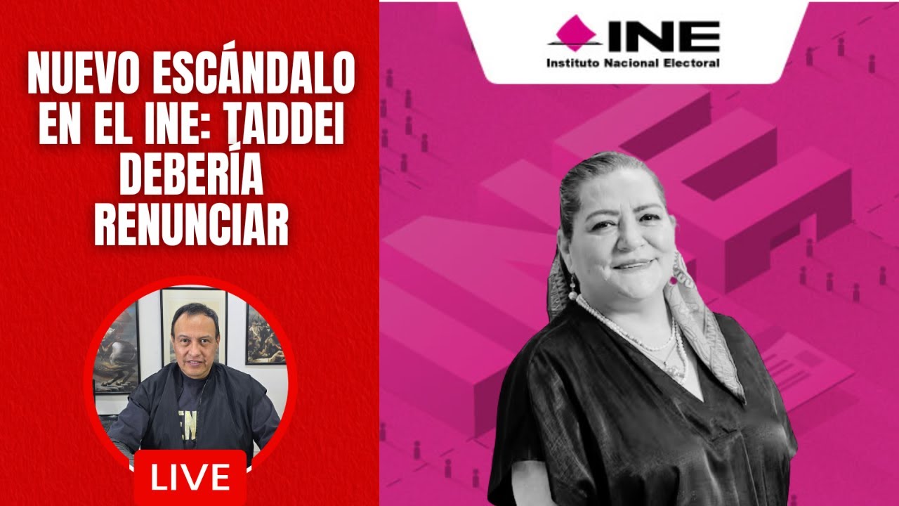 Taddei debería renunciar al INE. Hay otro escándalo: el instituto desapareció 66 millones de pesos