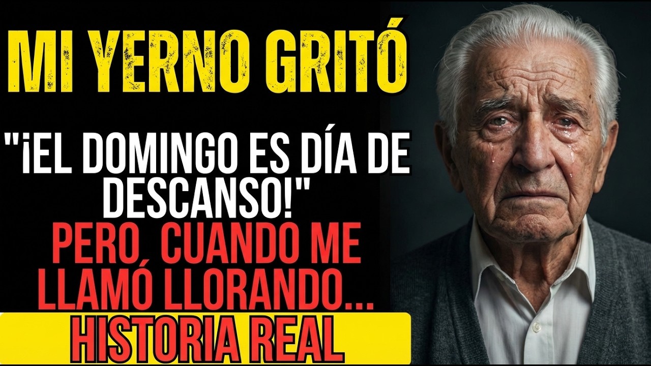 MI YERNO GRITÓ ¡EL DOMINGO ES DÍA DE RELAX! PERO CUANDO ME LLAMÓ SUPLICANDO AYUDA