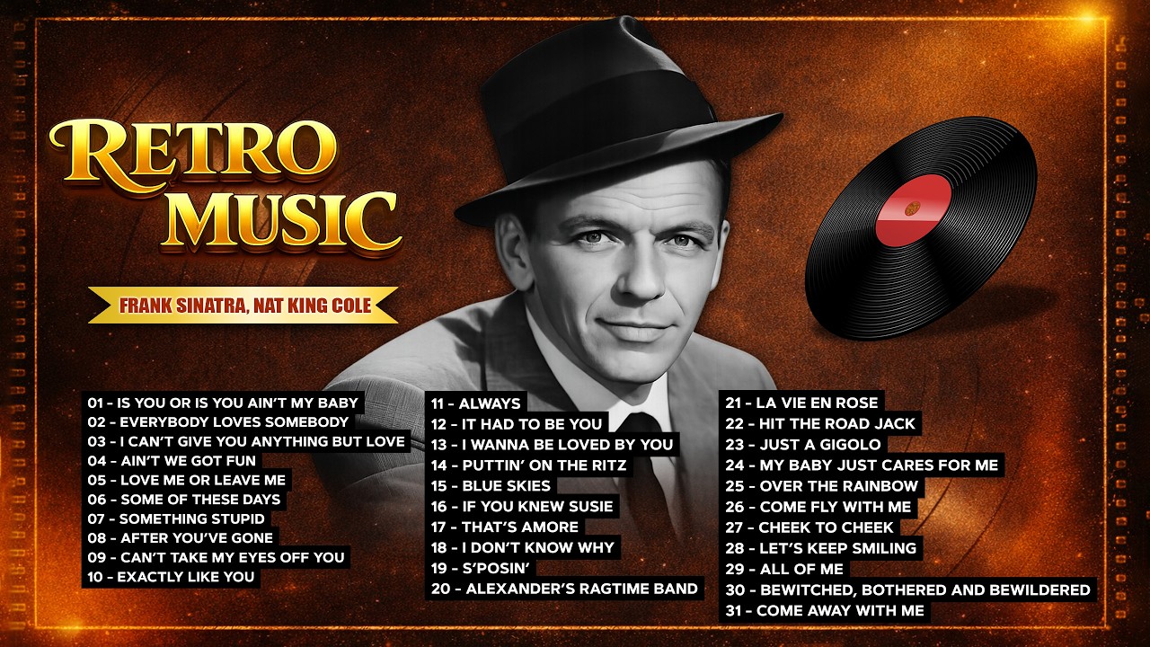 Late Night Vintage Jazz 🌙 Frank Sinatra, Nat King Cole | Retro Vinyl Nights