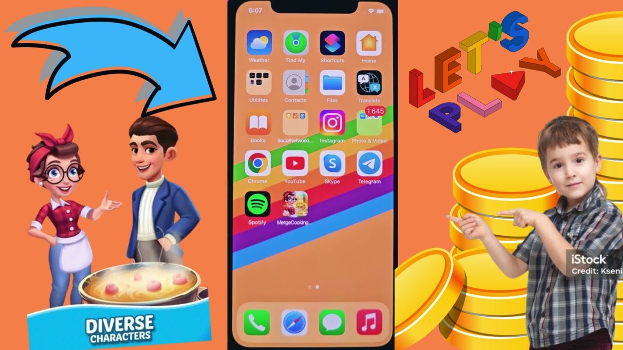 Merge Cooking MOD (iOS Android)
