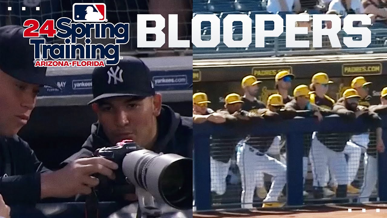 2024 Spring Training BLOOPERS (Judge's photo, kicked ball, hysterical interviews AND MORE!!!) 🤣🤣🤣