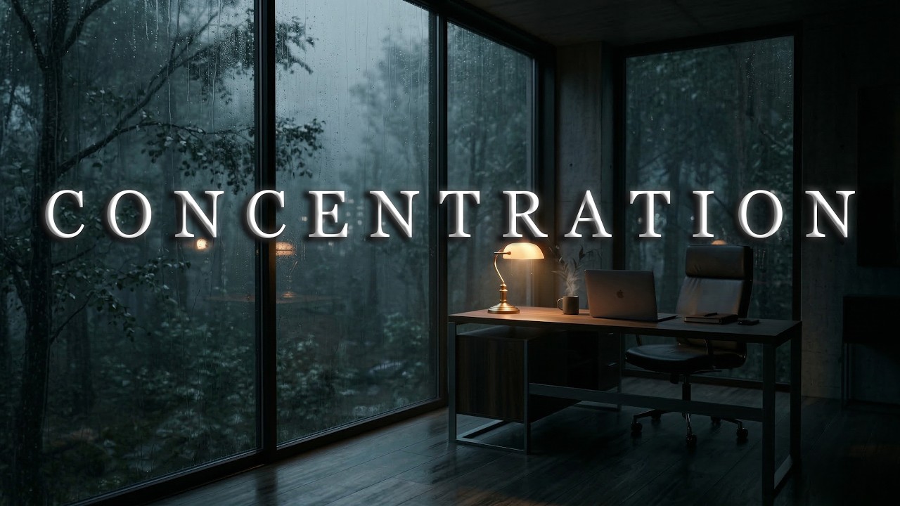 Achieve Total Concentration | Slow Sad Music for Deep Focus & Work 🌧️