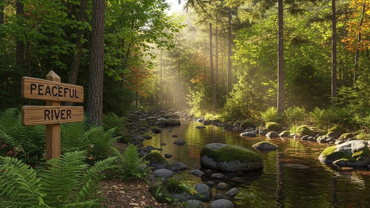 River Stream Ambience 🌊 Relaxing Water Sound for Focus, Study, and Serenity #412