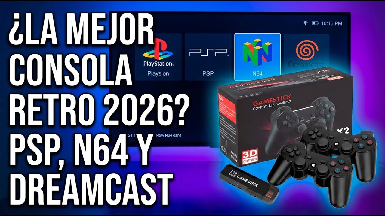 Game Stick X2 Plus Review: ¿La Mejor Consola Retro 2026? 🎮 PSP, N64 y Dreamcast
