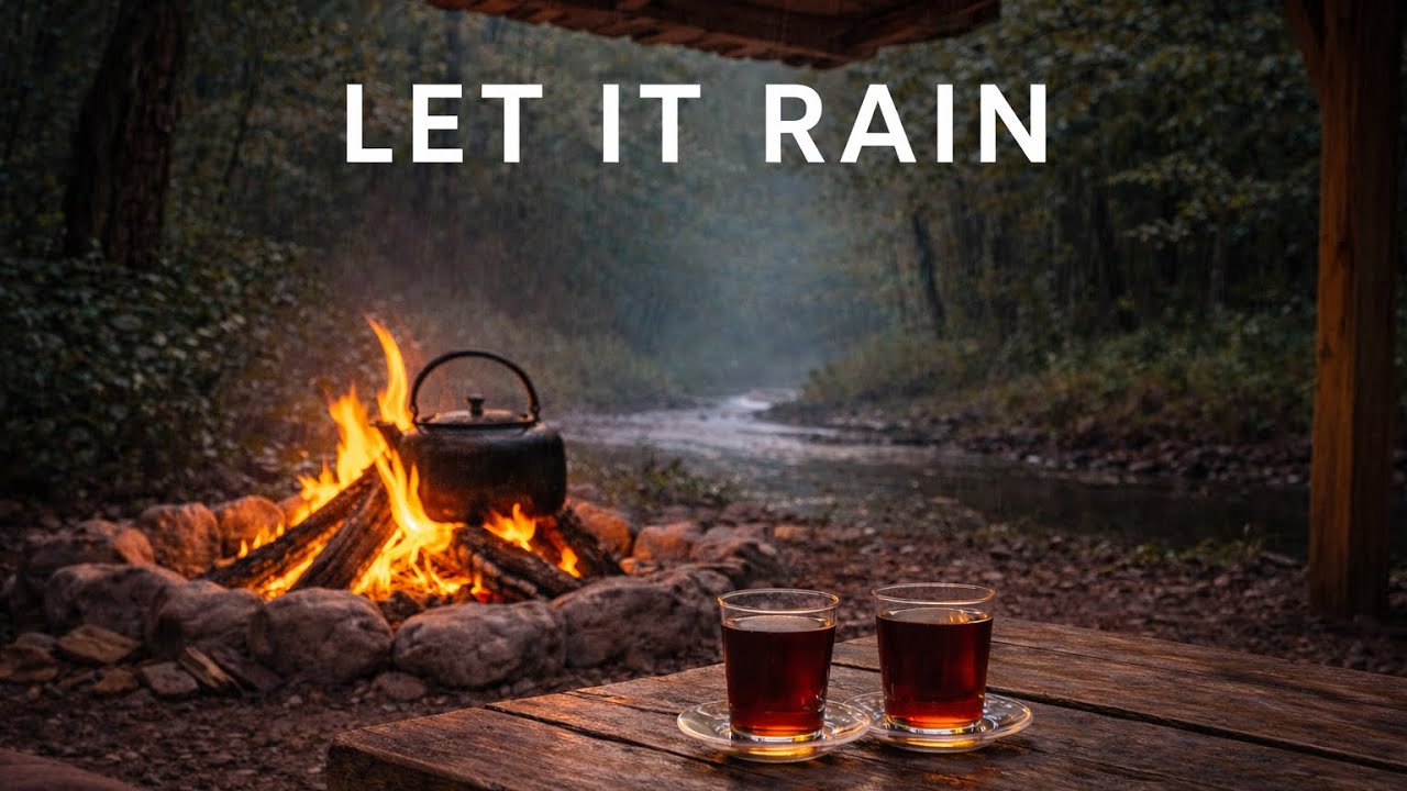 Let It Rain 🌧️🔥 | Real Fire & Rain Sounds for Deep Sleep, Relax & Focus (No Music)