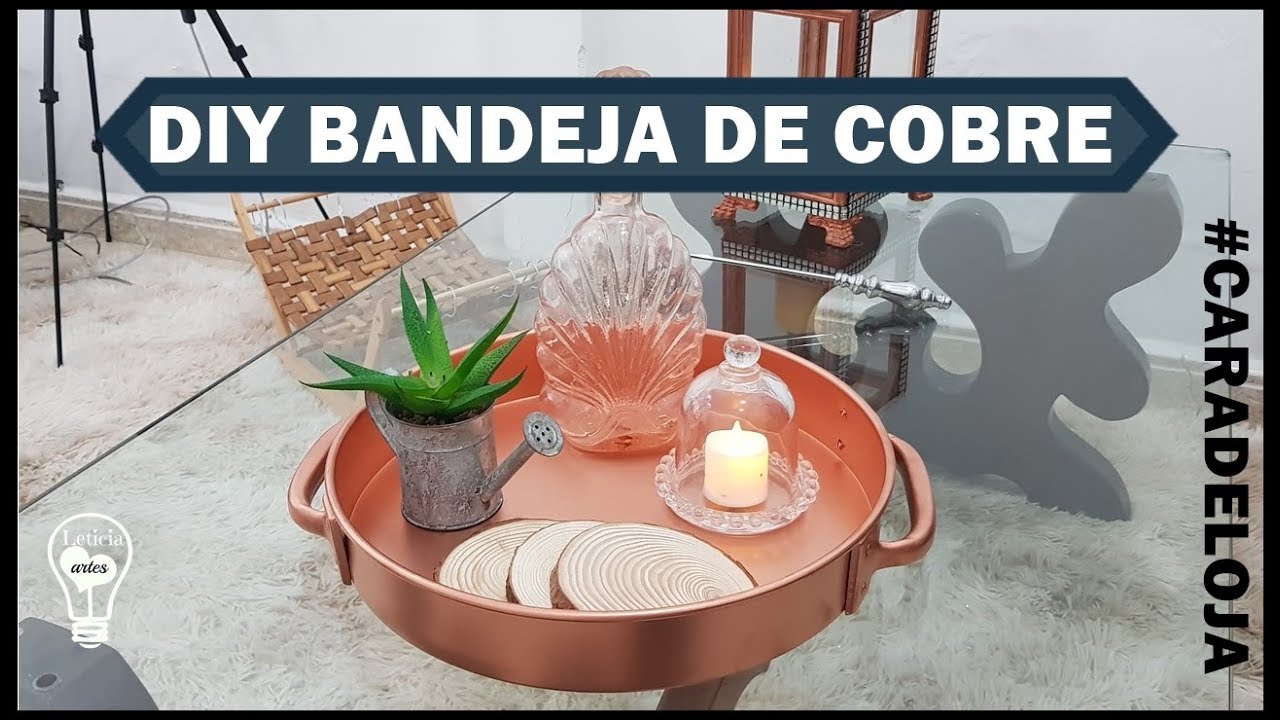 DIY BANDEJA DE COBRE REDODNDA 