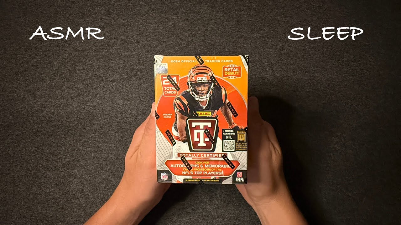 ASMR | Открытие наборов футбольных карточек NFL | Tingly Whispers